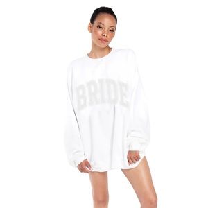 TTHE BAR BRIDE VARSITY SWEATSHIRT WHITE